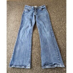Gap Curvy Flare Jeans Women's 12 Blue Denim Midrise Y2K Medium Wash Retro